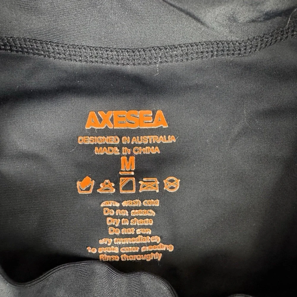 AXESEA Short Sleeve Shirt‎ Solid Sun Protection Rashguard SwimShirt UPF Men's M